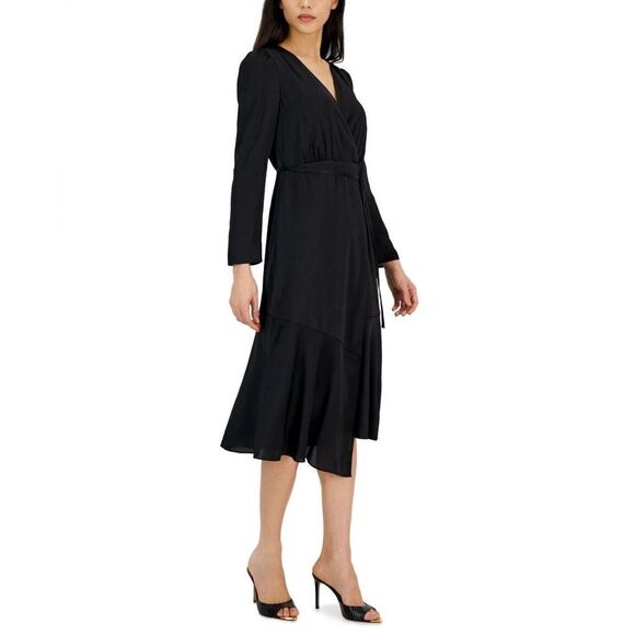 Inc International Concepts Women's V-Neck Faux-Wrap Dress 🗃️ - Picture 1 of 13